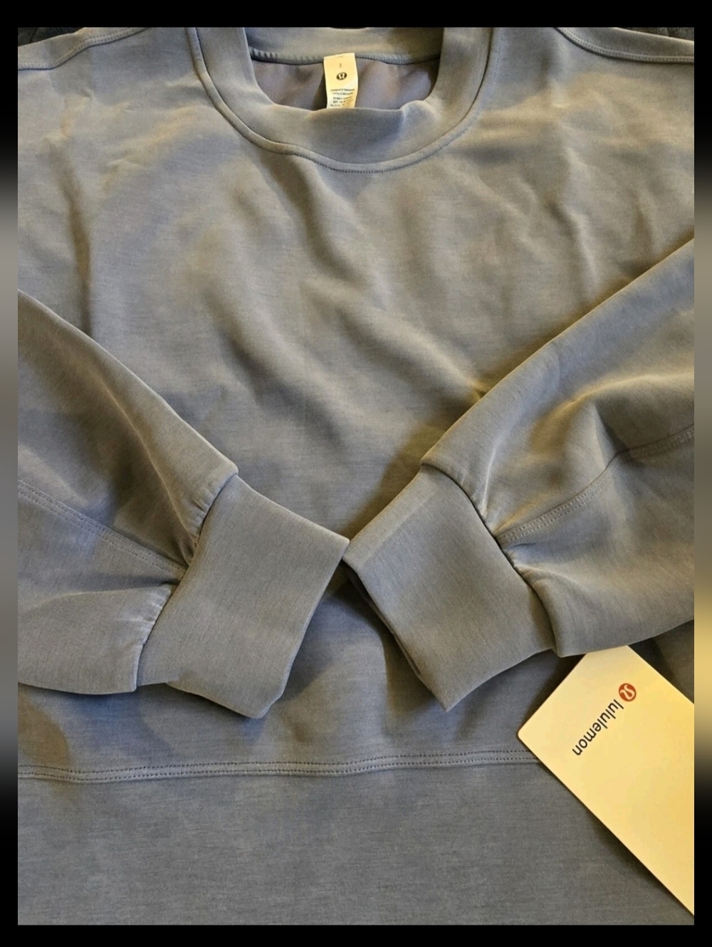 Lululemon FIRE! NWT! Softstreme Perfectly Oversized Cropped Crew. Sz 14. R2S! - Picture 9 of 15